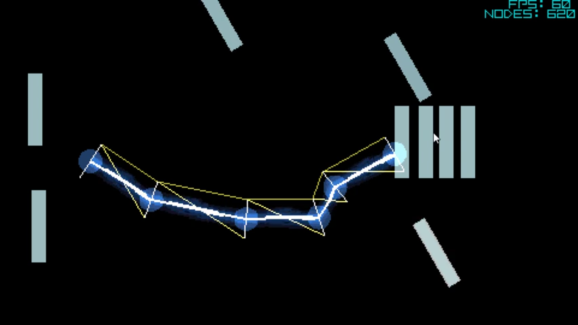 bezier plasma beam collision